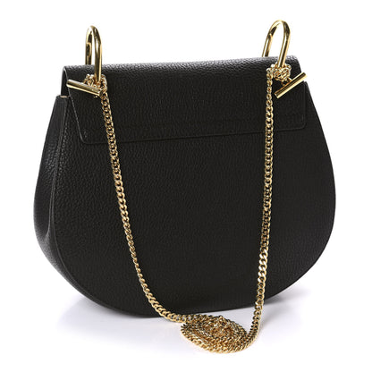 Chloe Grained Lambskin Drew Shoulder Bag Black 3 of 10