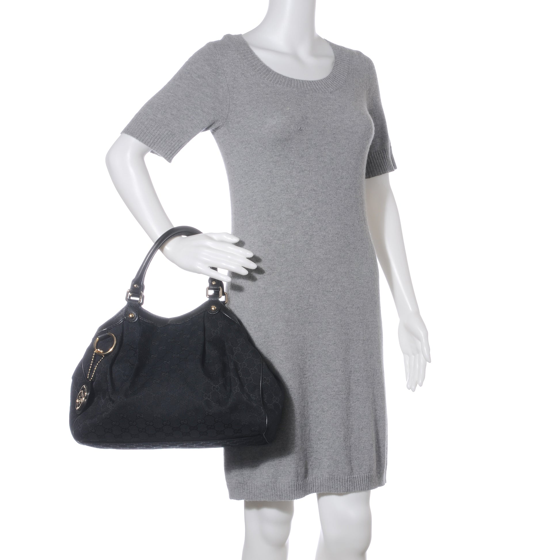 Gucci Monogram Medium Sukey Black 2 of 8