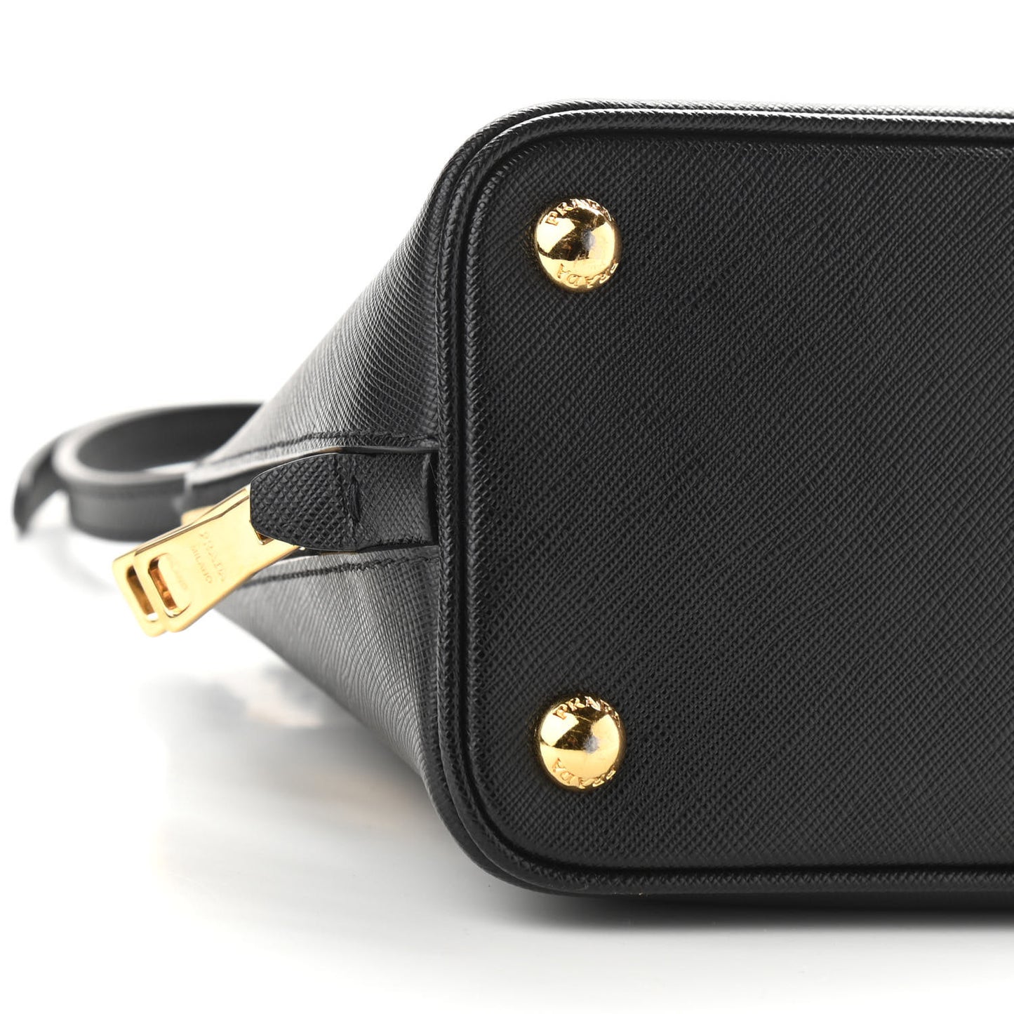 Saffiano Lux Mini Promenade Tote Black