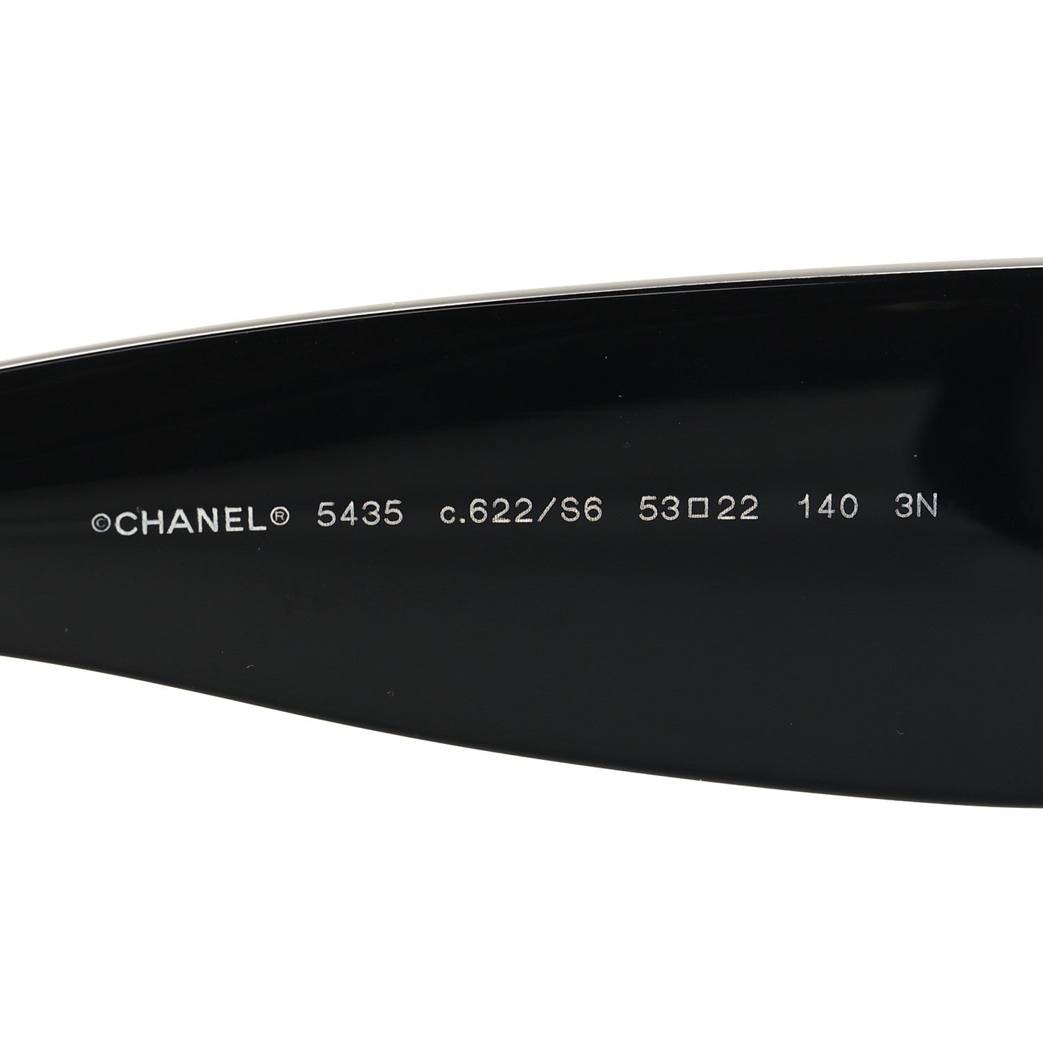 Chanel Acetate Rectangle Sunglasses 5435 Black 5 of 8