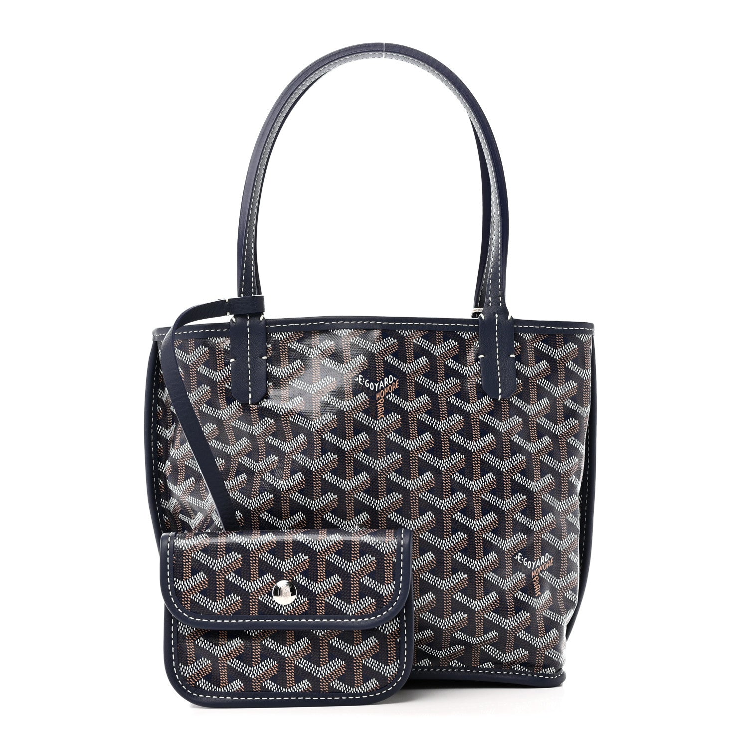 Goyard Goyardine Reversible Mini Anjou Navy 4 of 17