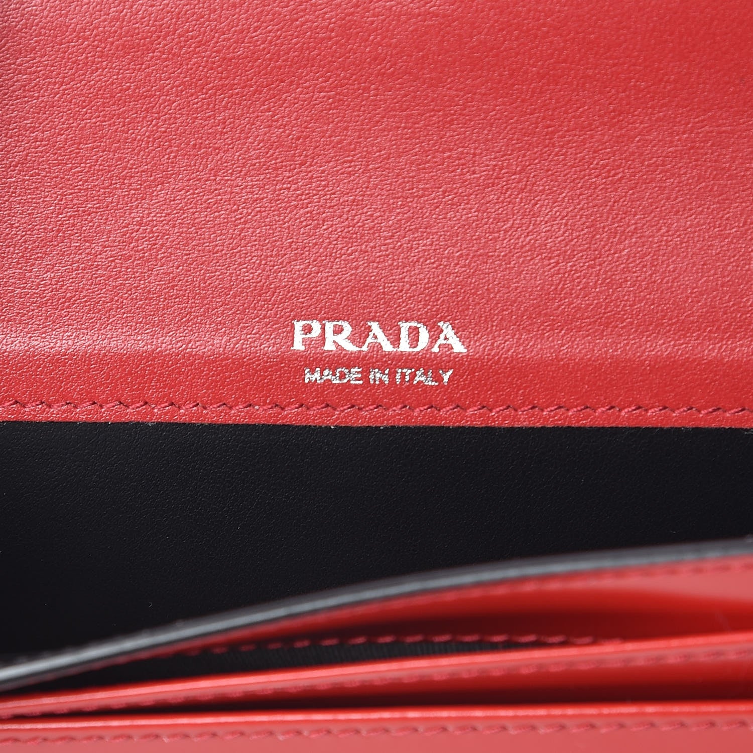 Prada Spazzolato Sybille Monochrome Crossbody Bag Rosso 8 of 9