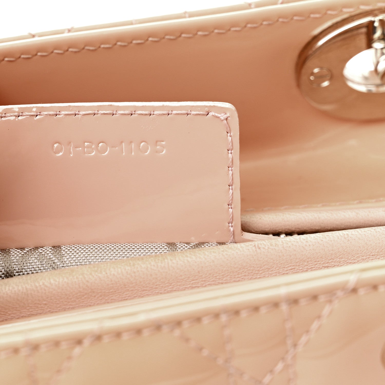 Christian Dior Patent Cannage Medium Lady Dior Light Pink 7 of 11