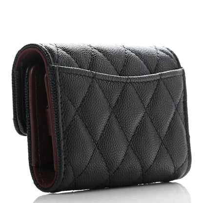 Chanel Caviar Quilted Classic 4 Key Holder Wallet Black 3 of 8