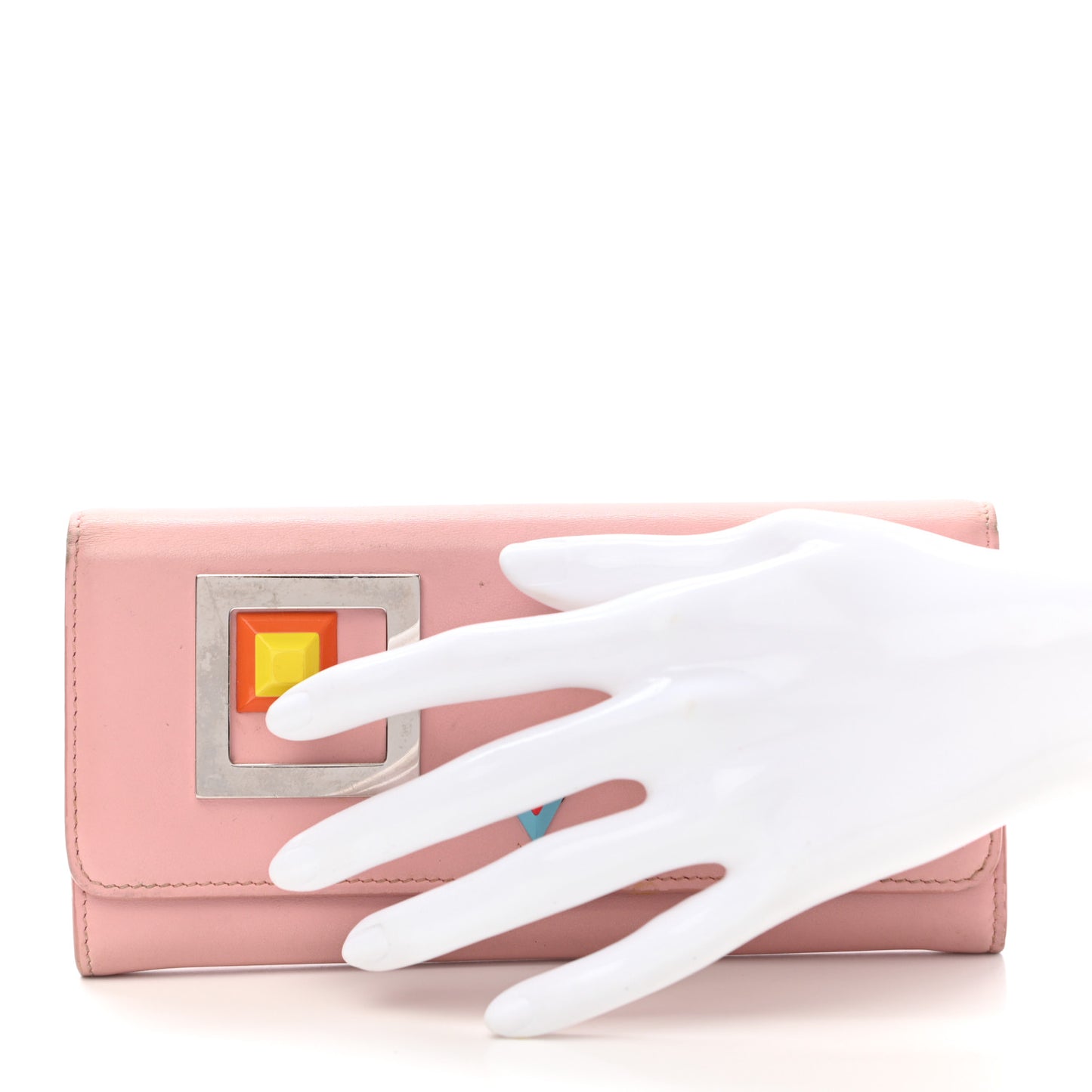 Vitello Century Hypnoteyes Continental Wallet Bubblegum