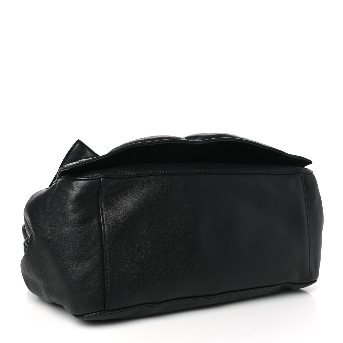 Smooth Calfskin Bloomy Crossbody Bag Black
