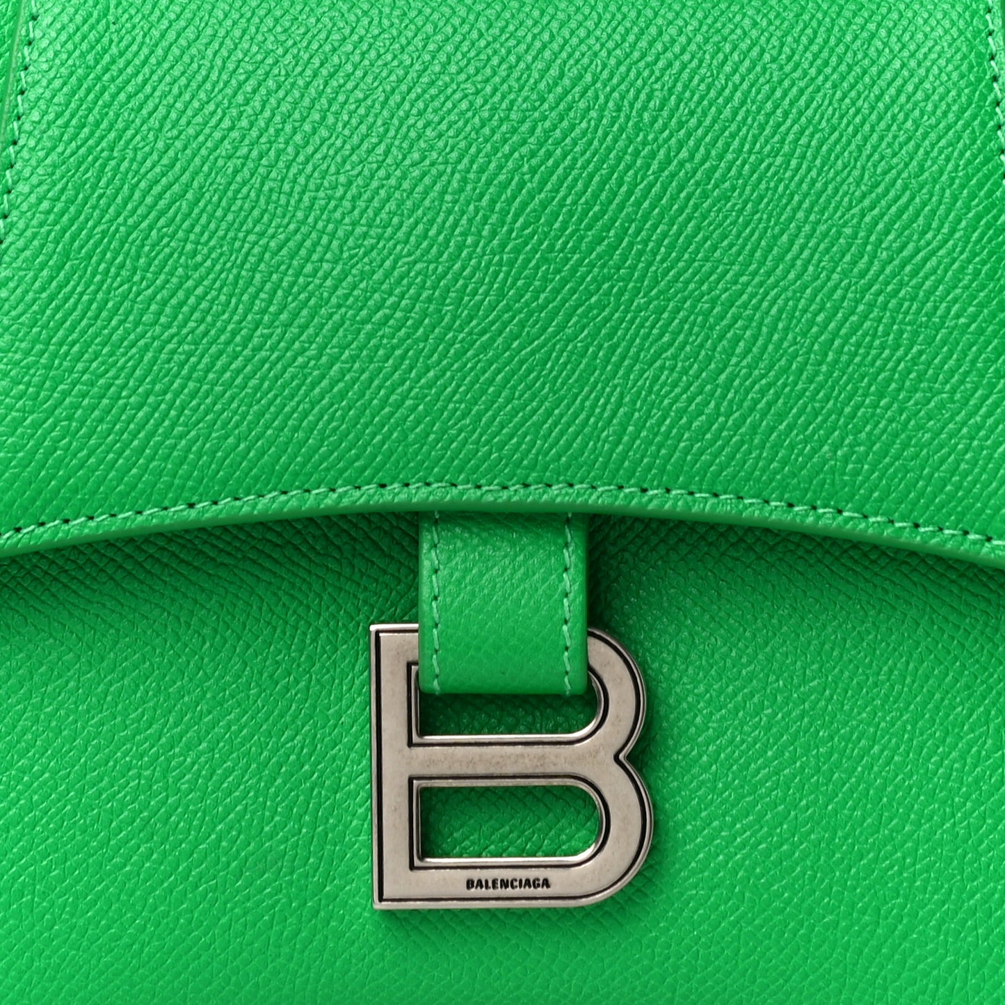 Grained Calfskin XS Downtown Shoulder Bag Vivid Green