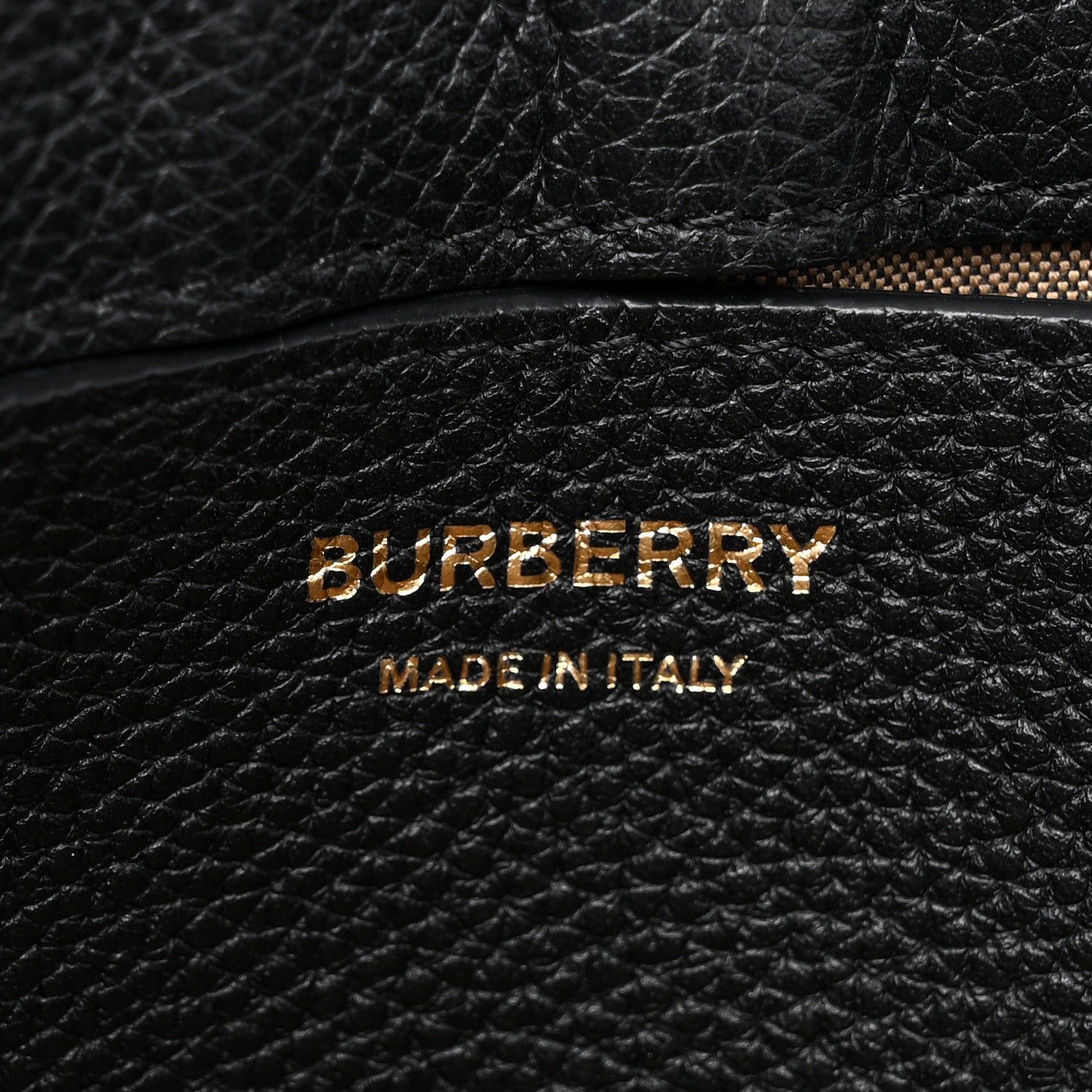 Burberry Grainy Calfskin Vintage Check Note Crossbody Bag Black 6 of 10