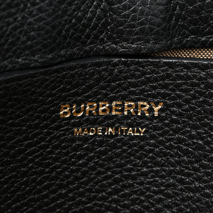 Burberry Grainy Calfskin Vintage Check Note Crossbody Bag Black 6 of 10