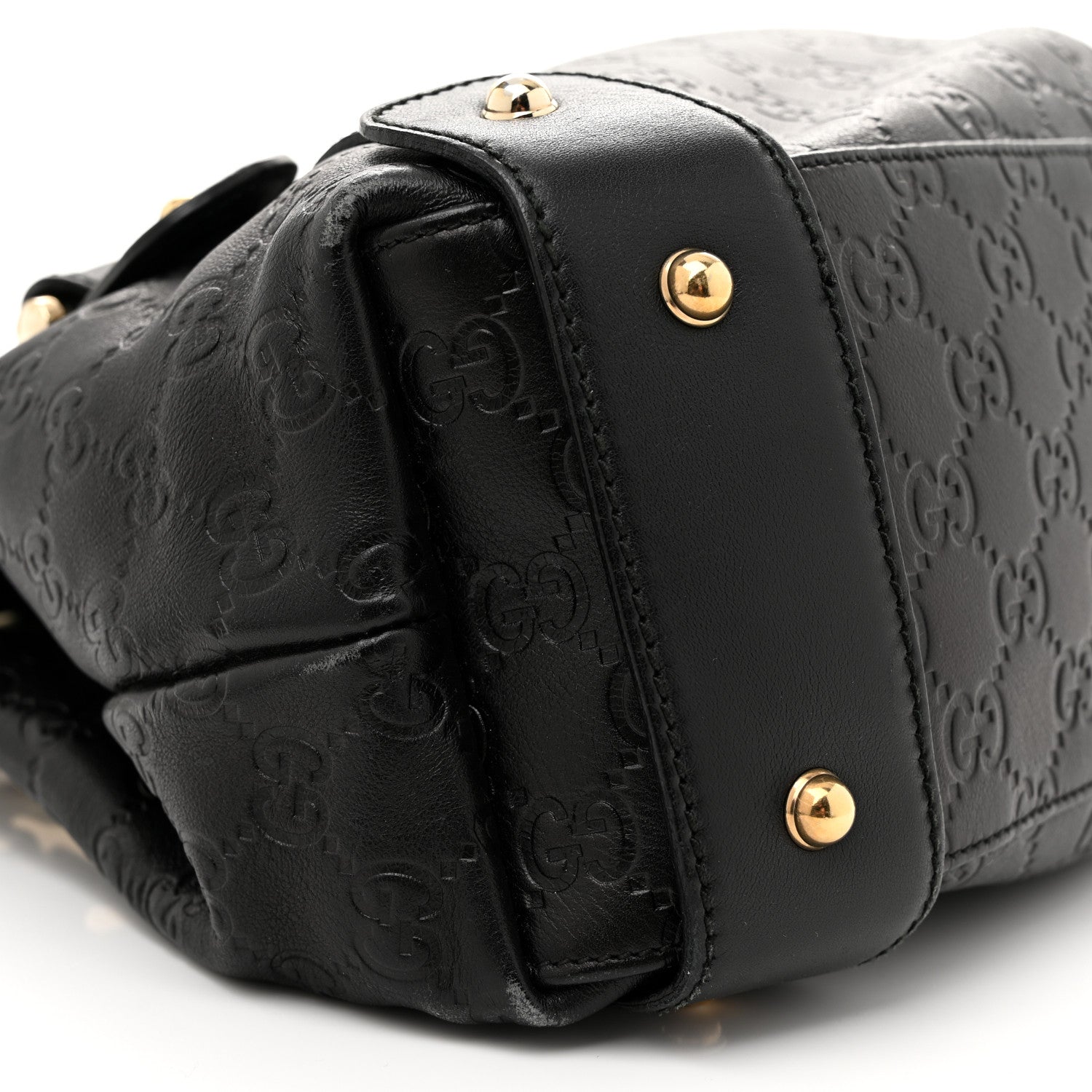 Gucci Guccissima Small Pelham Shoulder Bag Black 9 of 15