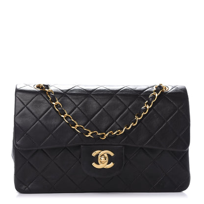 Chanel Lambskin Quilted Small Double Flap Black 1 of 10