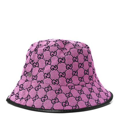 Gucci Monogram Multicolor New Sakai Calfskin Bob Malibu Bucket Hat M Parma Violet Blue 1 of 6