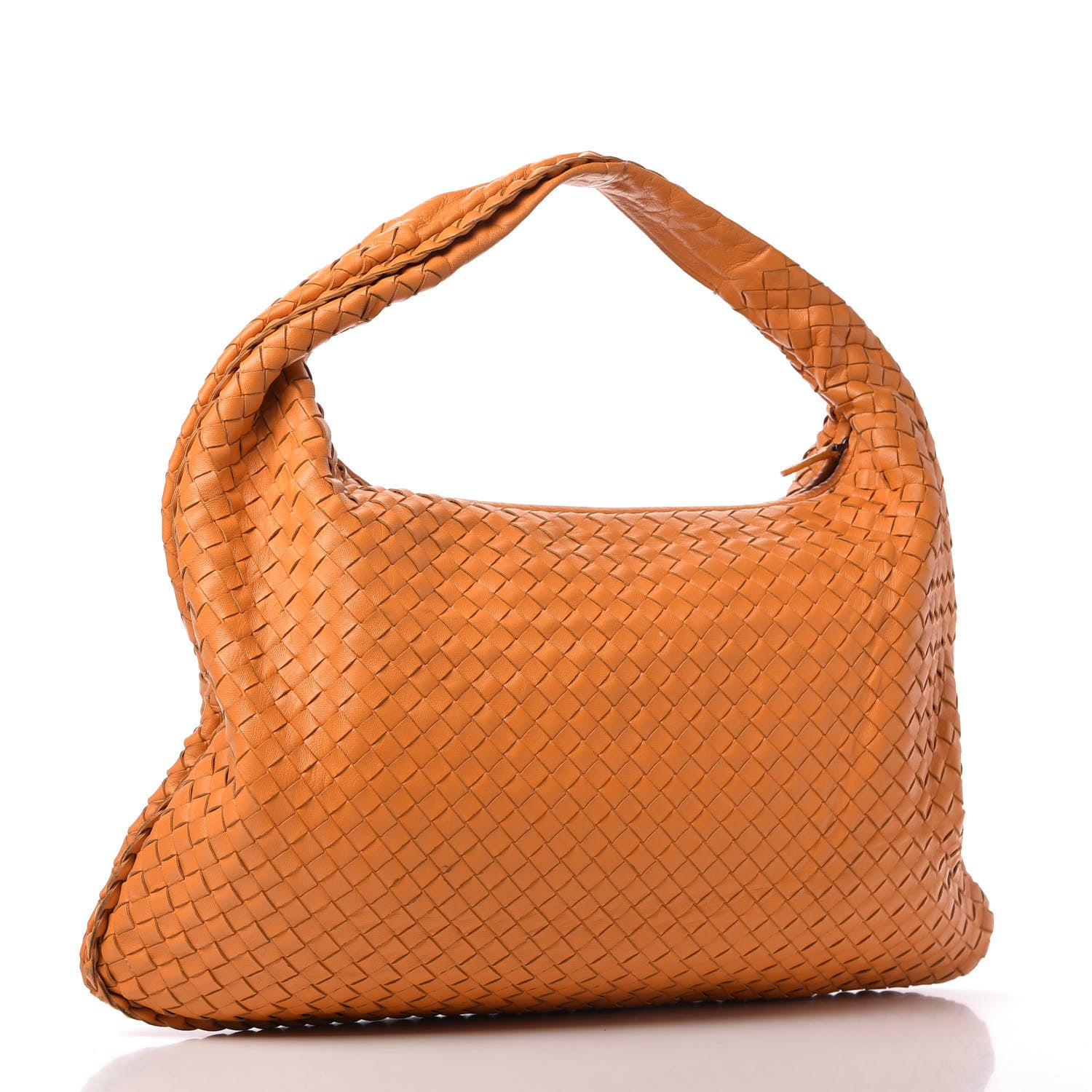 Bottega Veneta Nappa Intrecciato Large Veneta Hobo Orange 3 of 10