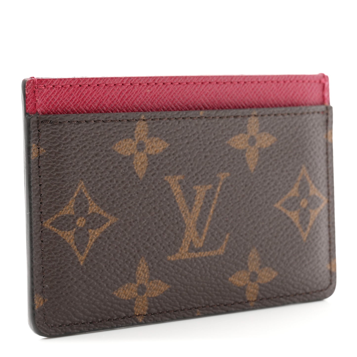 Monogram Card Holder Fuchsia