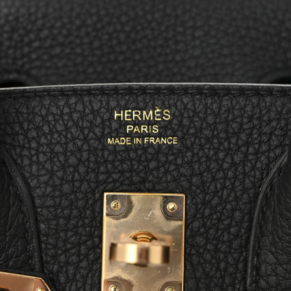 Hermes Togo Birkin 25 Black 21 of 31