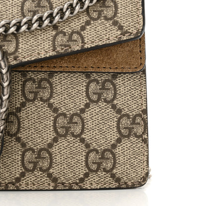 Gucci GG Supreme Monogram Super Mini Dionysus Shoulder Bag Taupe 11 of 11