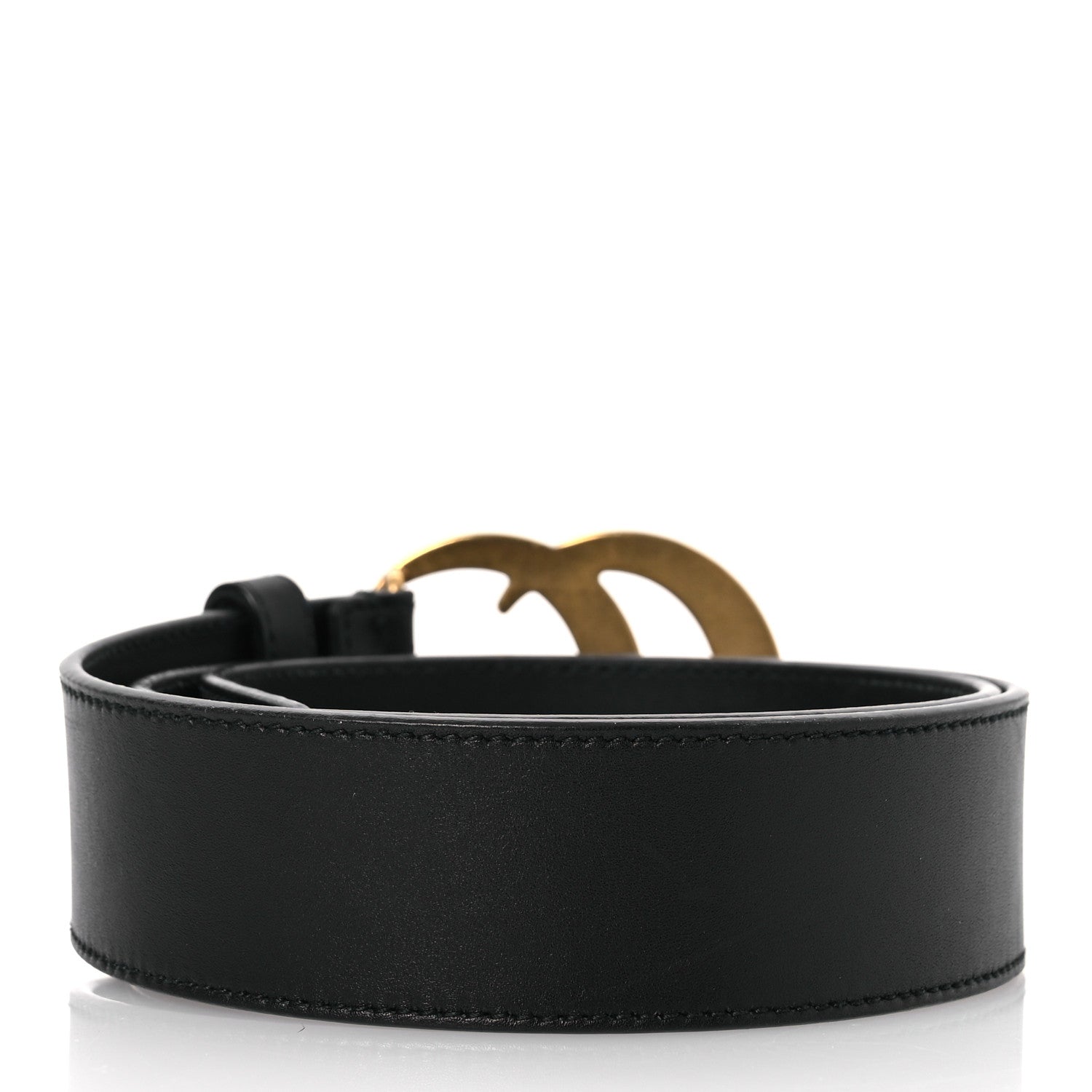 Gucci Calfskin Double G 40mm Belt 80 32 Black 2 of 8