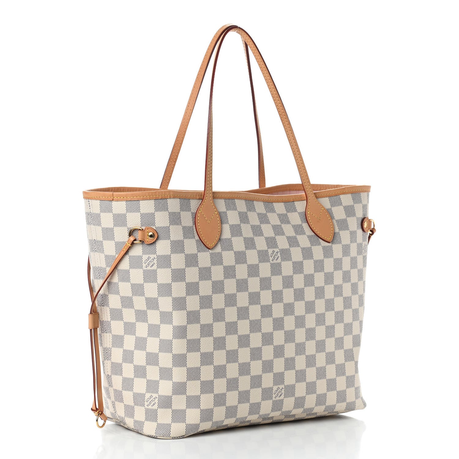 Louis Vuitton Damier Azur Neo Neverfull MM Rose Ballerine 3 of 7
