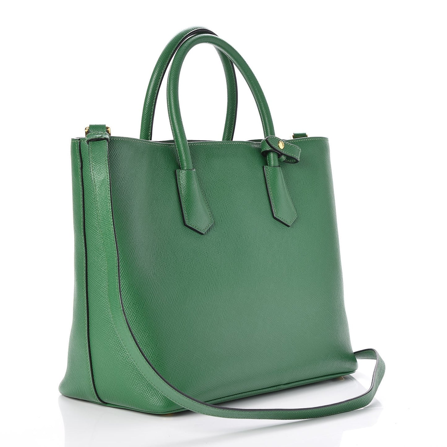 Saffiano Front Pocket Tote Larice