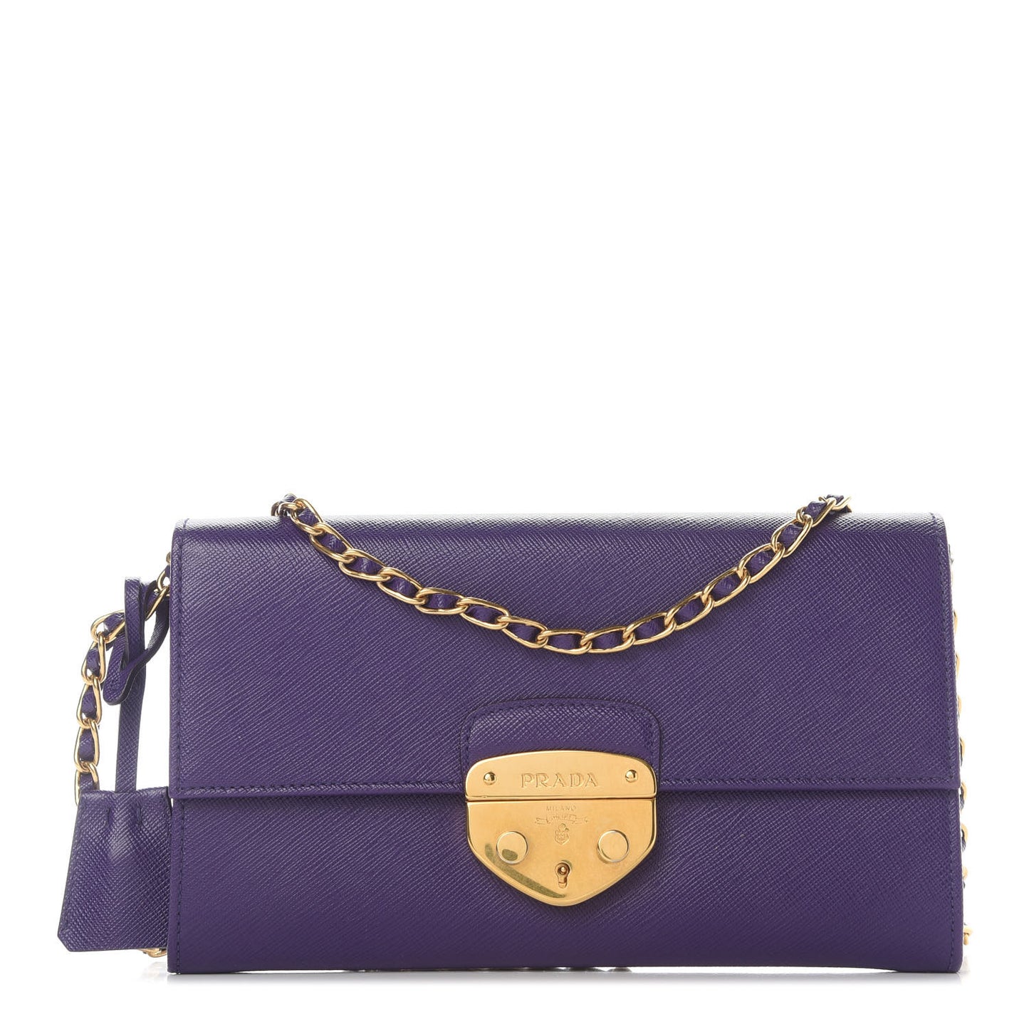 Saffiano Lux Sound Wallet On Chain Viola
