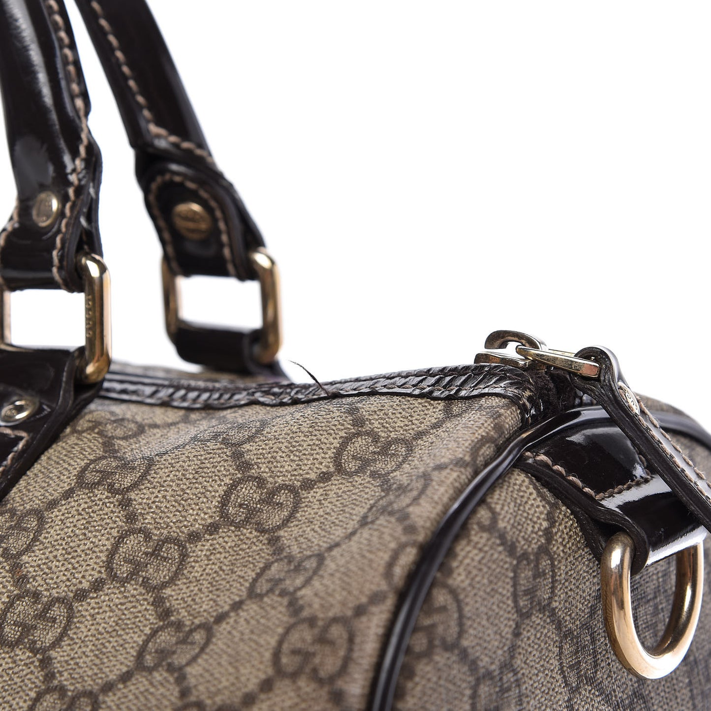 GG Plus Monogram Medium Joy Boston Dark Brown