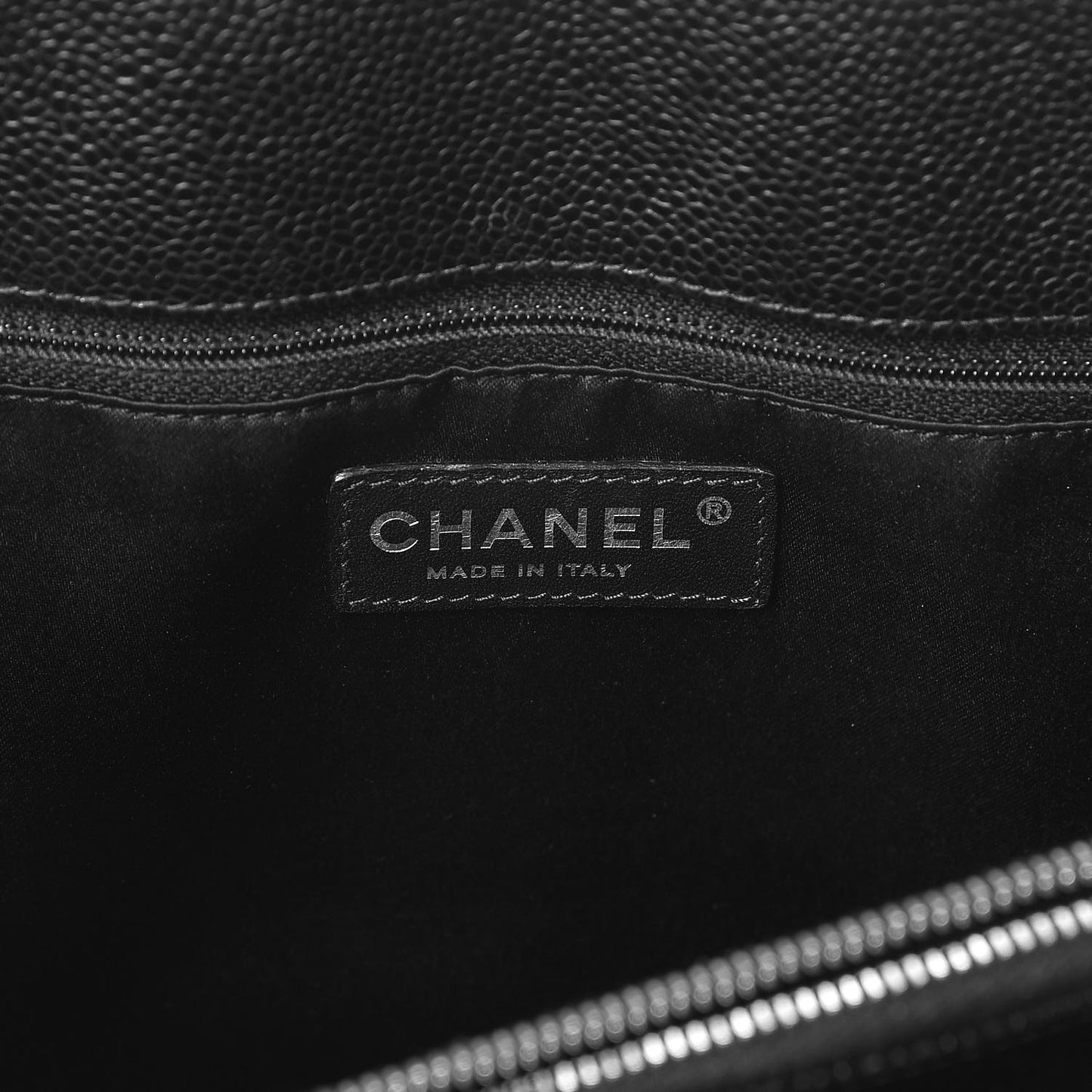 Caviar Quilted Grand Shopping Tote GST Black
