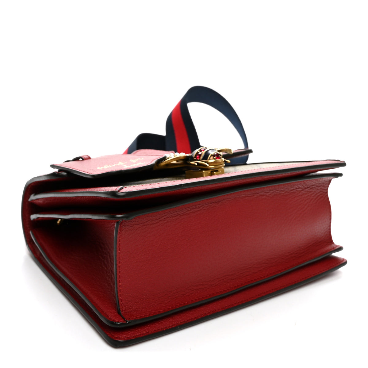 Gucci GG Supreme Monogram Small Queen Margaret Top Handle Bag Red 4 of 10