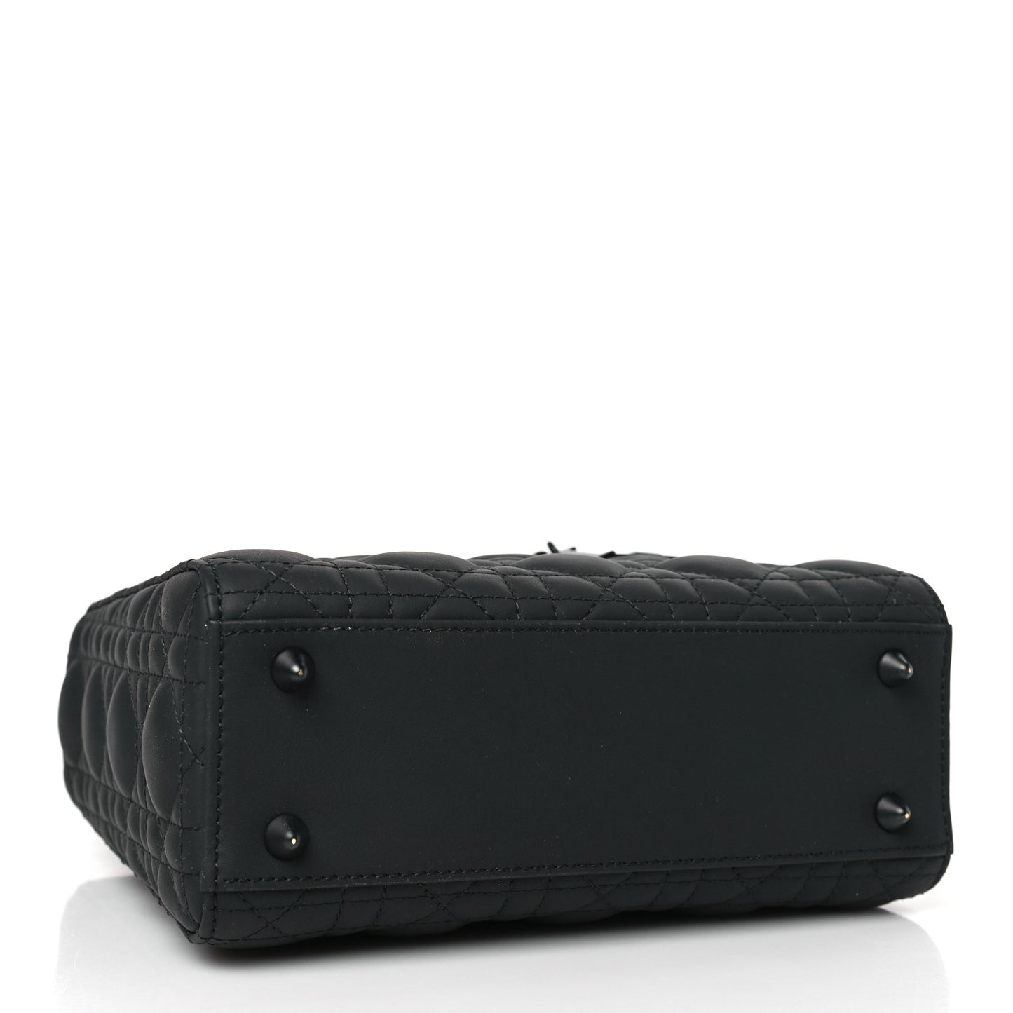 Ultra Matte Calfskin Cannage Small My ABCDior Lady Dior Black