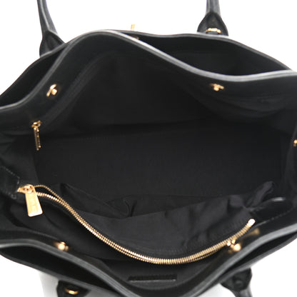 Chanel Calfskin Cerf Executive Shopper Tote Black 5 of 14