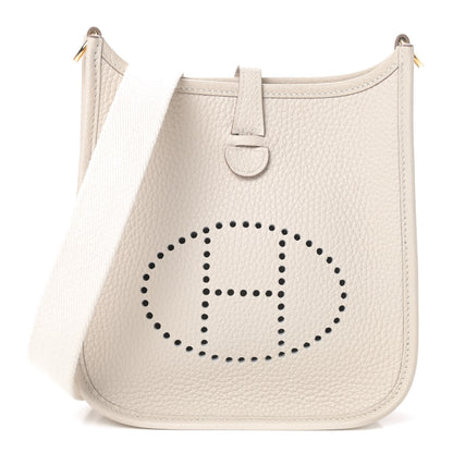 Hermes Taurillon Clemence Evelyne TPM Craie 1 of 4