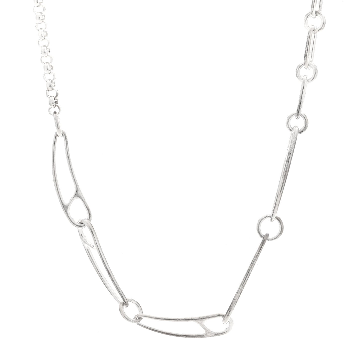Sterling Silver Chaine d'Ancre Punk Necklace