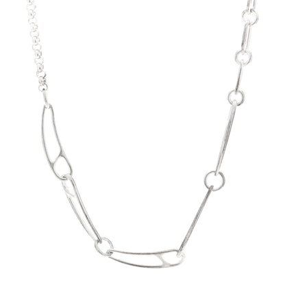 Hermes Sterling Silver Chaine d'Ancre Punk Necklace 1 of 6