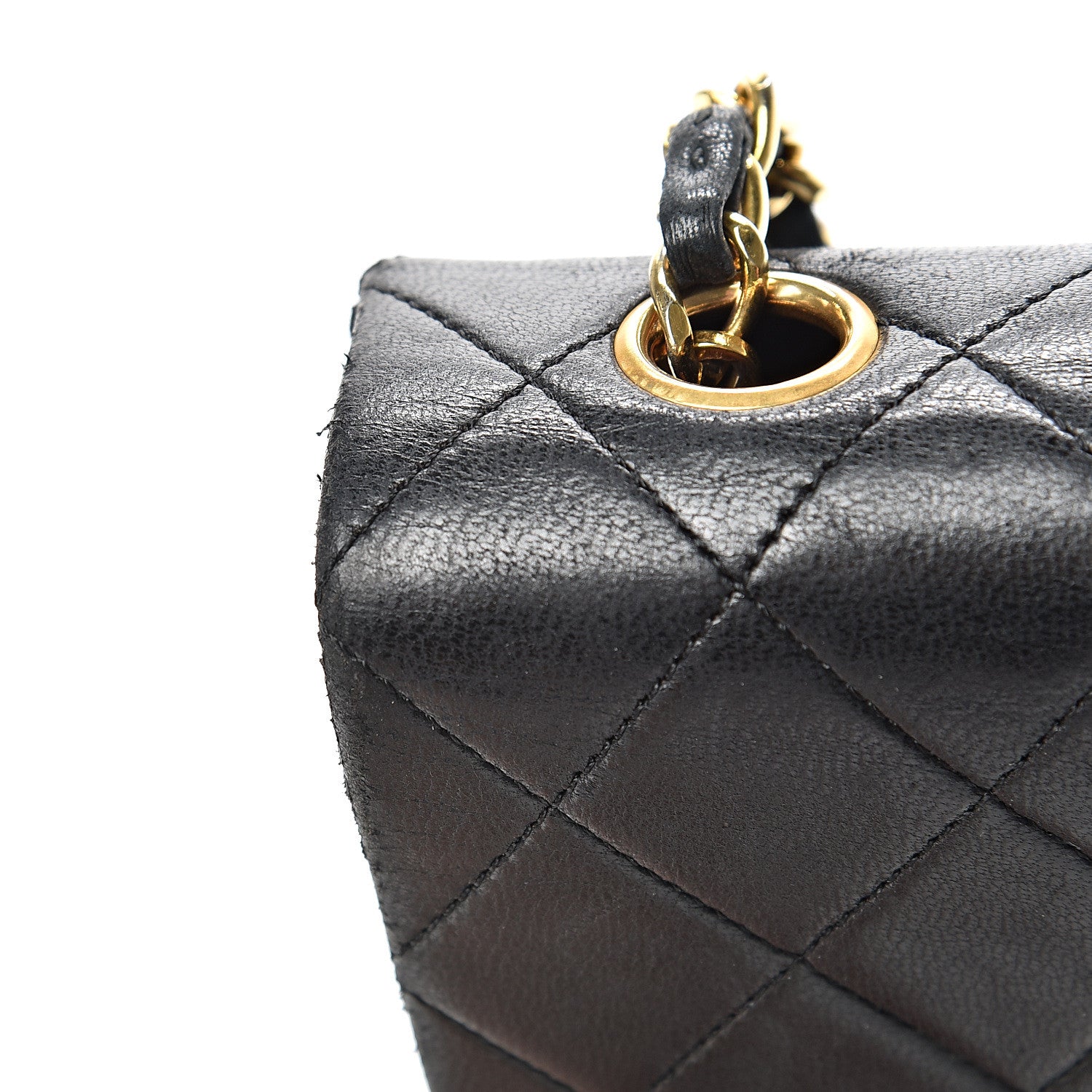 Chanel Lambskin Quilted Mini Square Flap Black 18 of 19