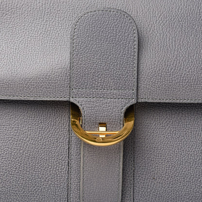 Delvaux Grained Calfskin Brillant Briefcase Grey 15 of 18