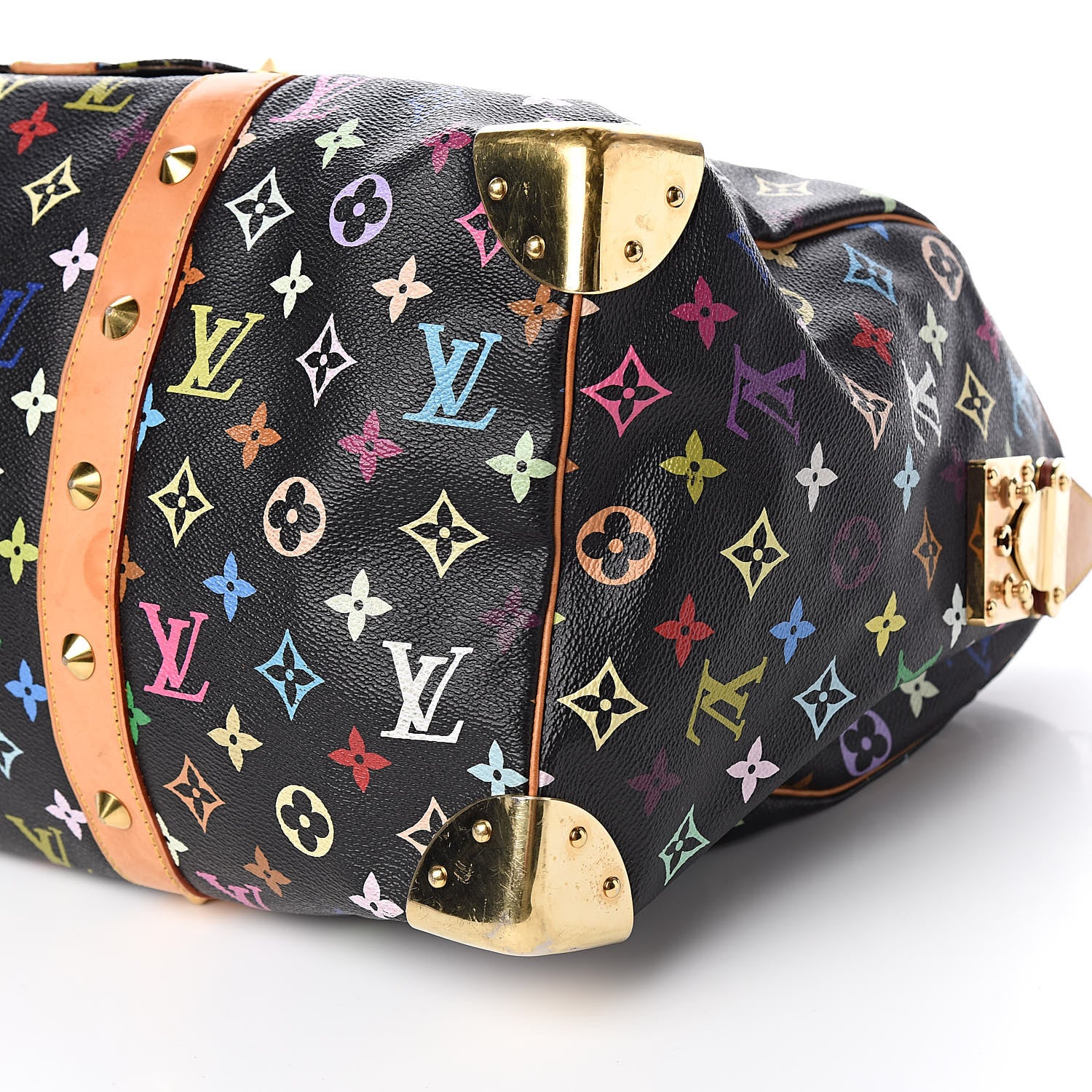 Louis Vuitton Monogram Multicolor Keepall 45 Black 9 of 13