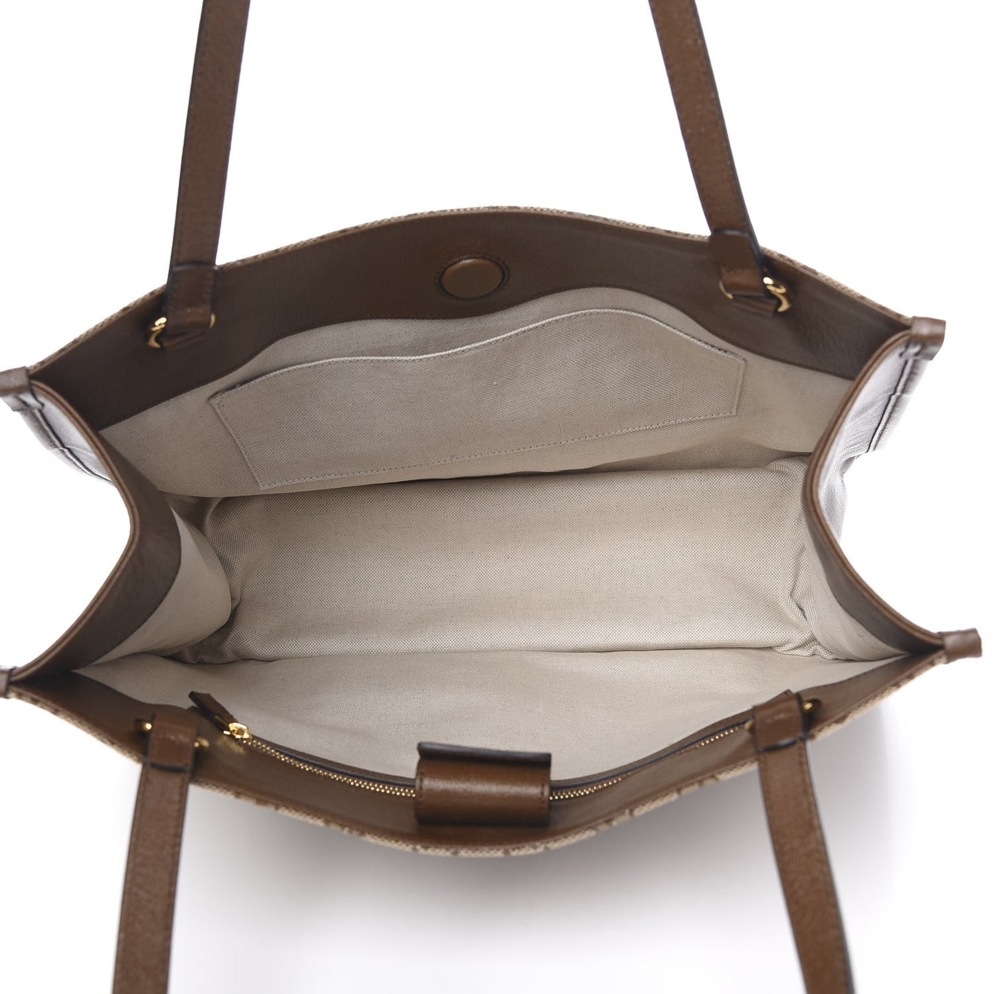 Monogram Horsebit 1955 Tote Bag Beige Brown Sugar