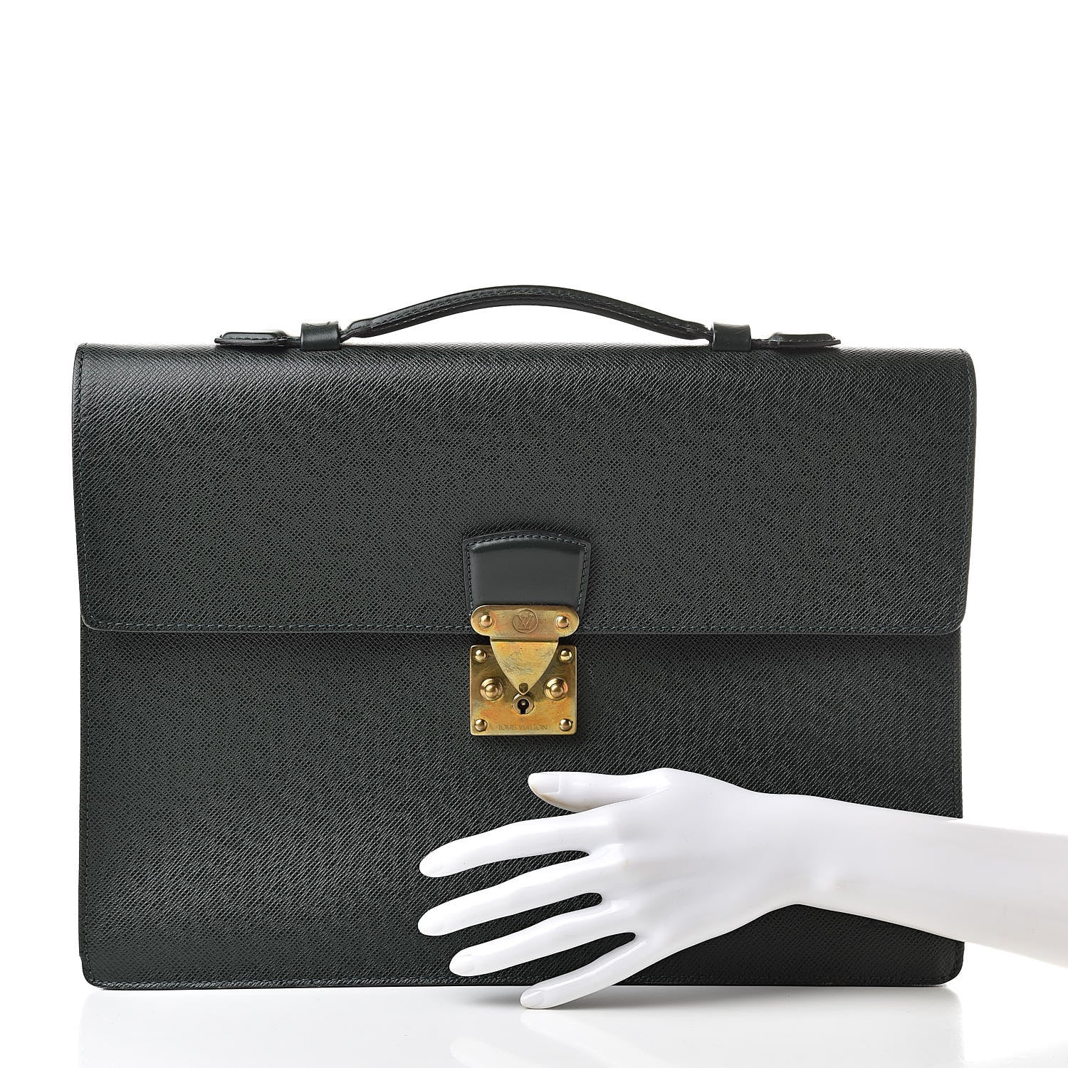 Louis Vuitton Taiga Robusto 1 Compartment Briefcase Epicea 2 of 19