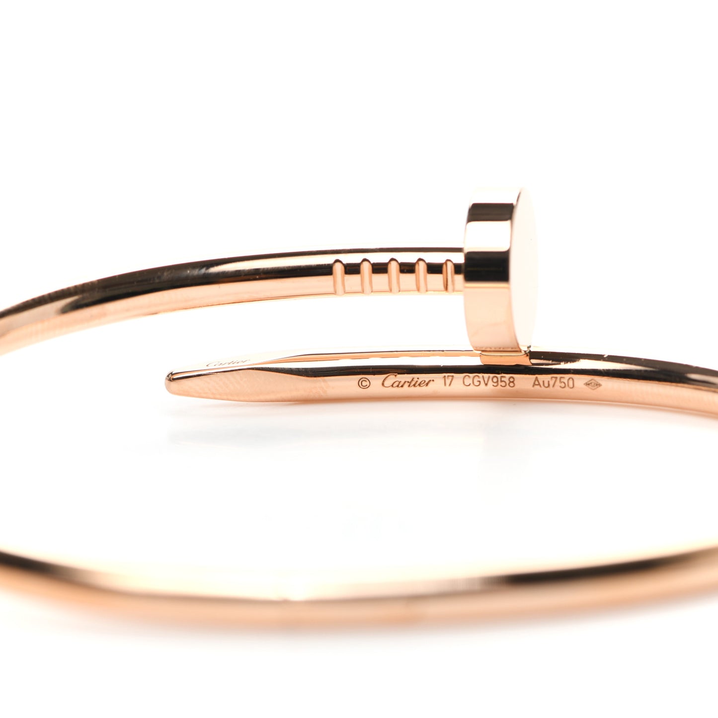 18K Pink Gold Juste Un Clou Bracelet 17