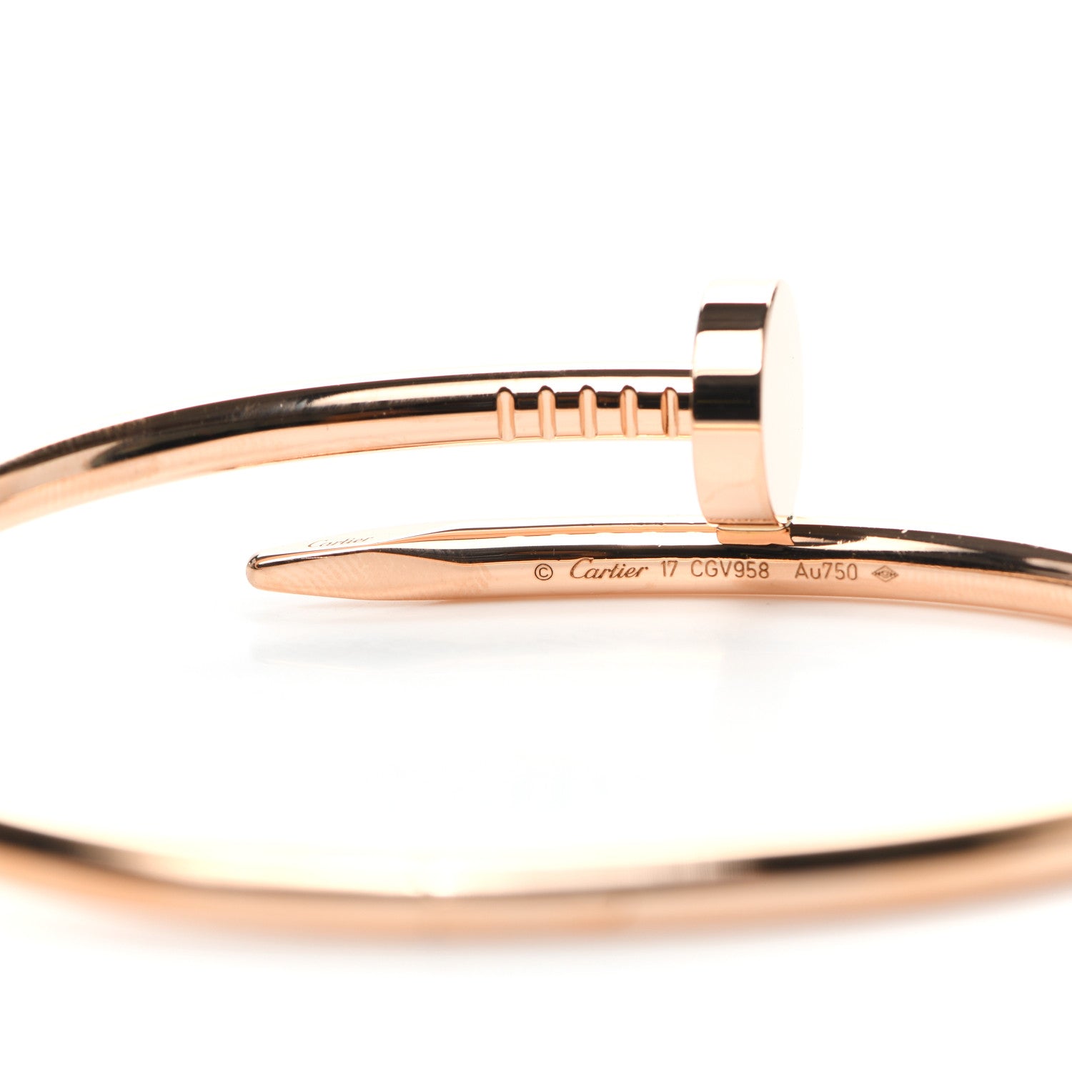 Cartier 18K Pink Gold Juste Un Clou Bracelet 17 4 of 5
