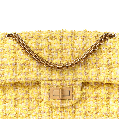 Chanel Tweed Quilted 2.55 Reissue Mini Flap Yellow 8 of 12