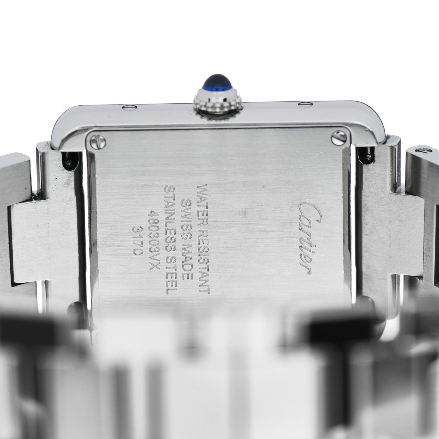 Stainless Steel 24mm Tank Solo Quartz Watch