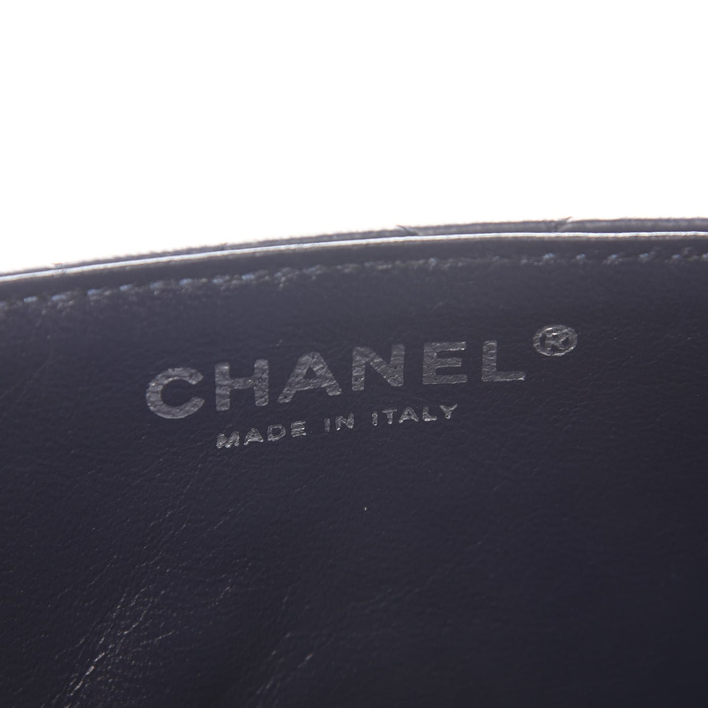 Lambskin Quilted East West Flap Navy