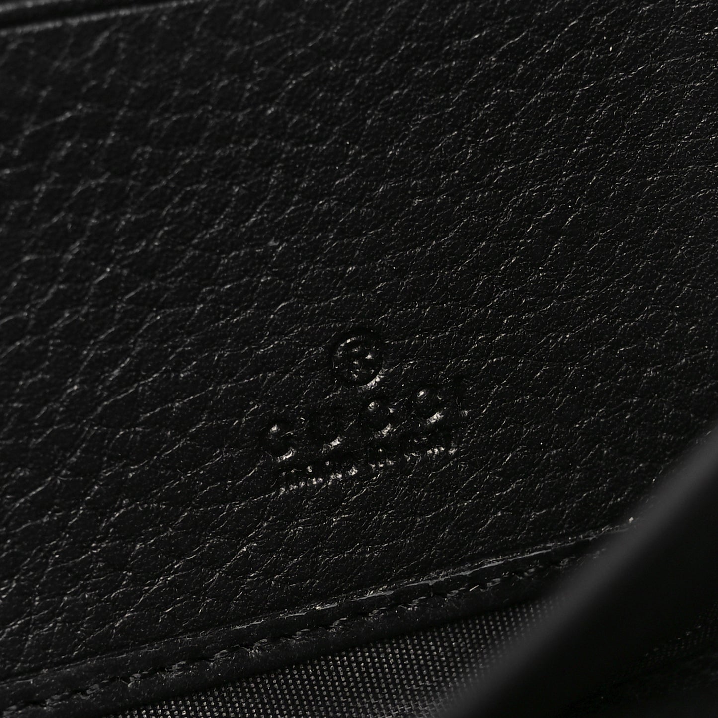 Pebbled Calfskin Soho Zip Around Wallet Black