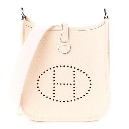 Hermes Taurillon Clemence Amazone Evelyne TPM Nata Craie 1 of 9