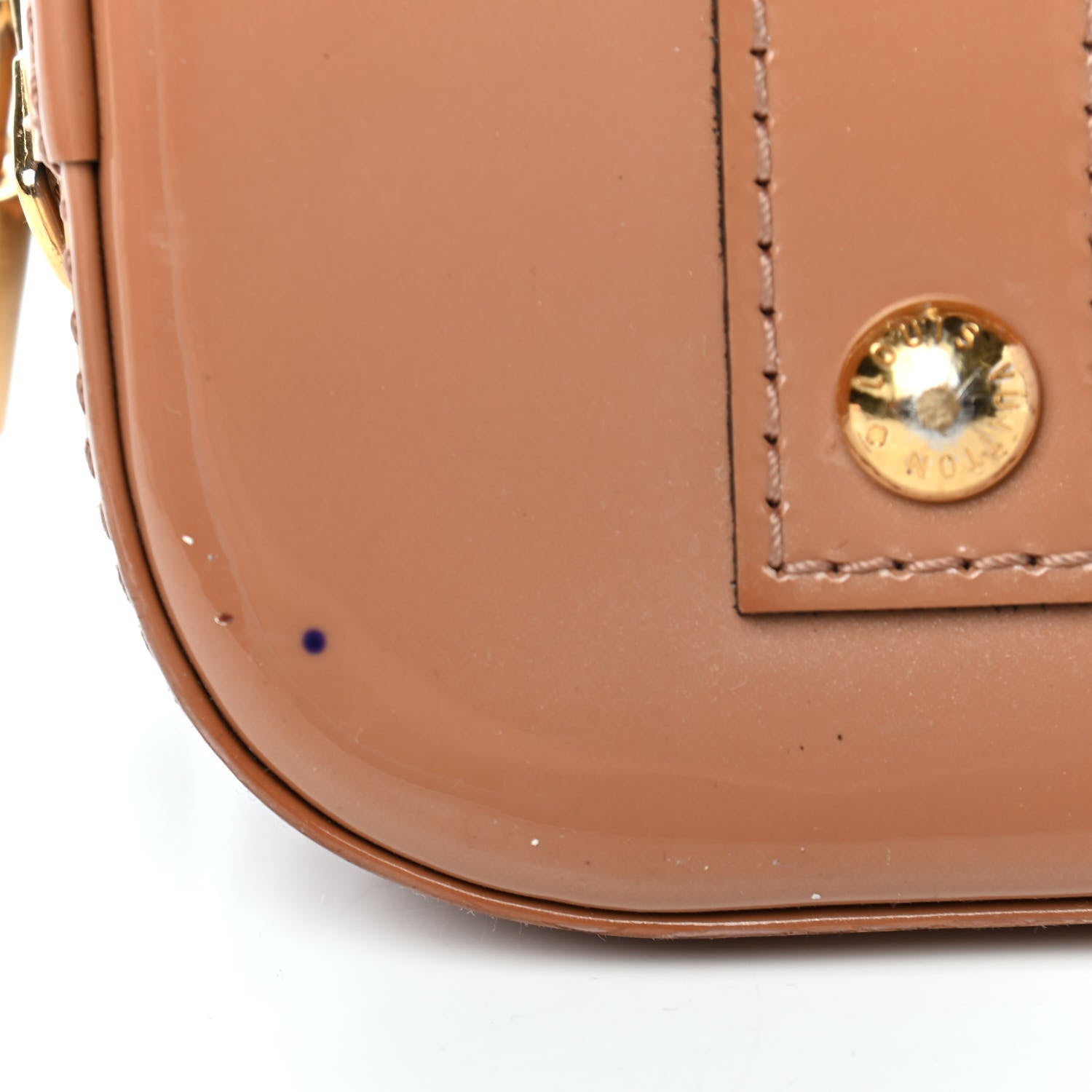 Louis Vuitton Vernis Alma BB Rose Velours 10 of 12
