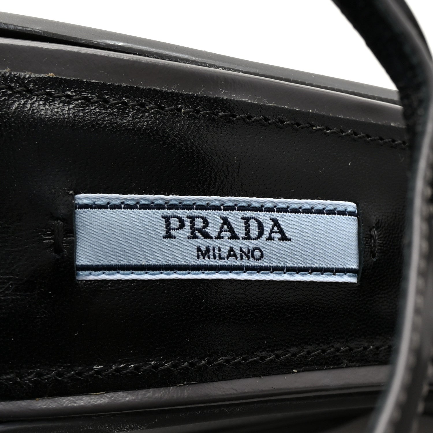 Prada Spazzolato Mary Jane T Strap Wedge Pumps 40 Mercurio 7 of 8