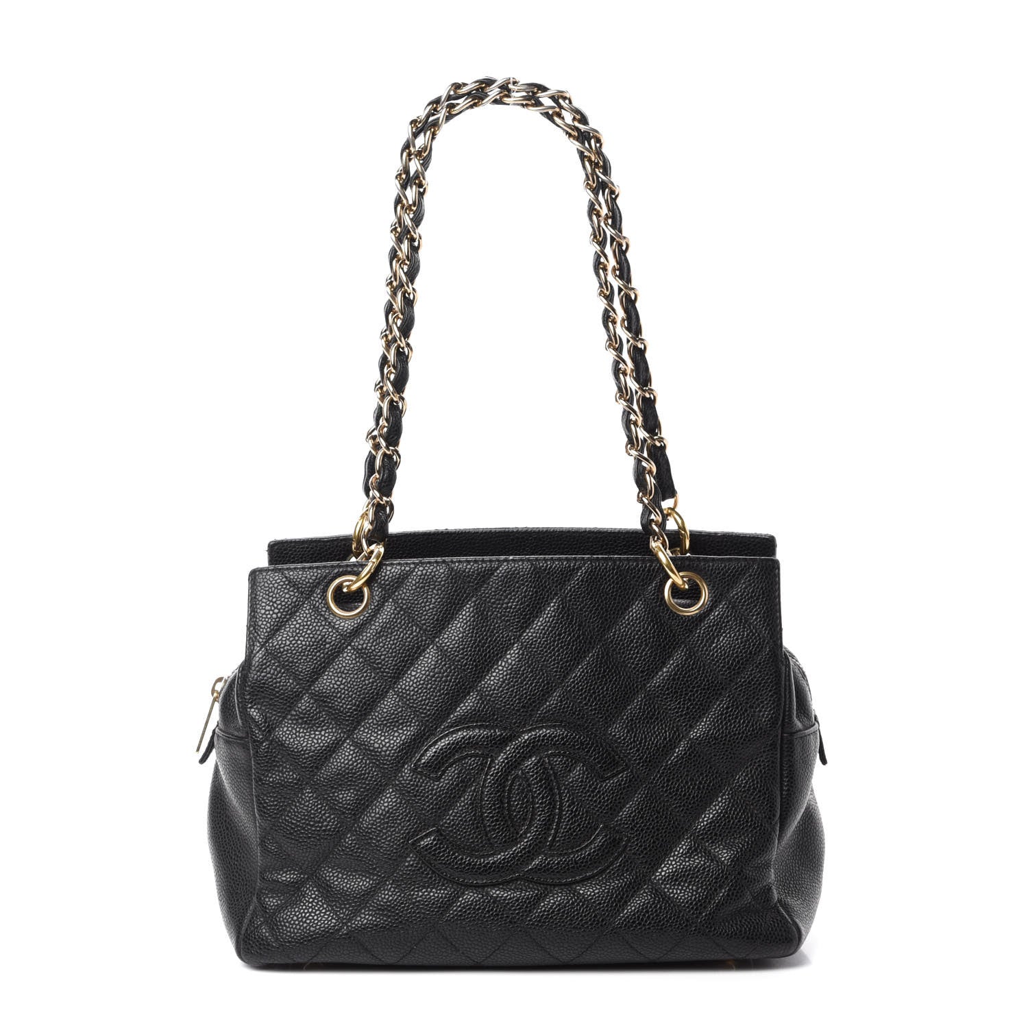 Chanel Caviar Quilted Petit Timeless Tote PTT Black 1 of 10