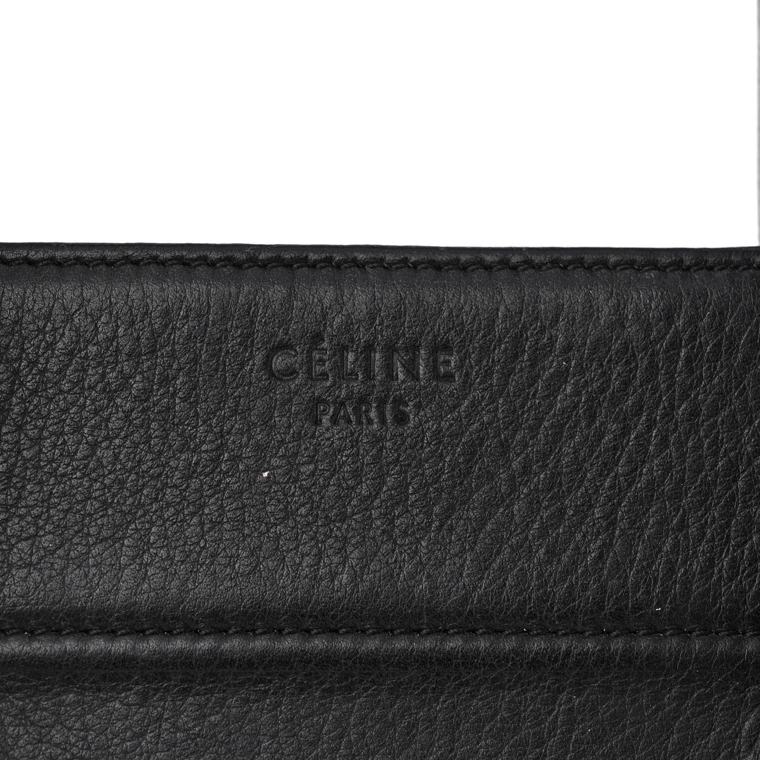 Celine Supple Calfskin Medium Phantom Luggage Black 6 of 19