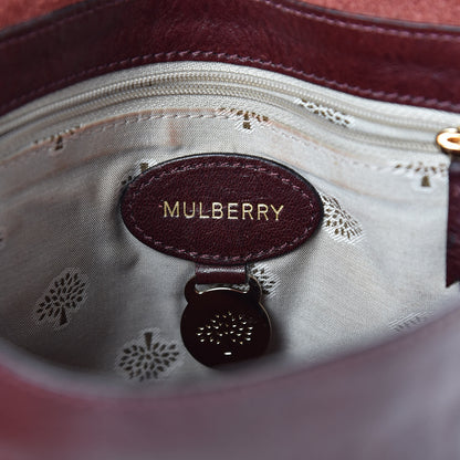 Mulberry Natural Vegetable Tanned Small Lily Flap Oxblood 6 of 11