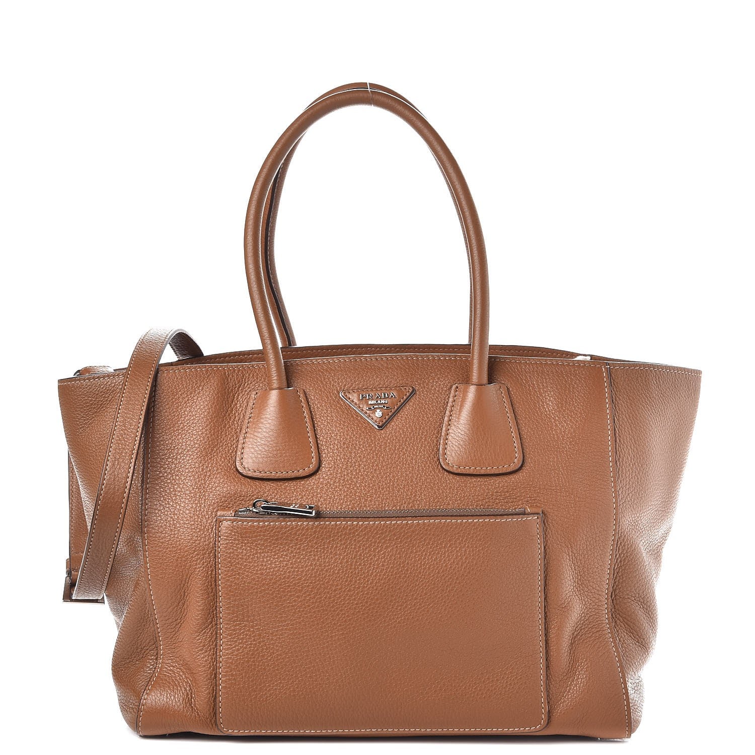 Prada Vitello Daino Shopping Tote Cannella 1 of 9